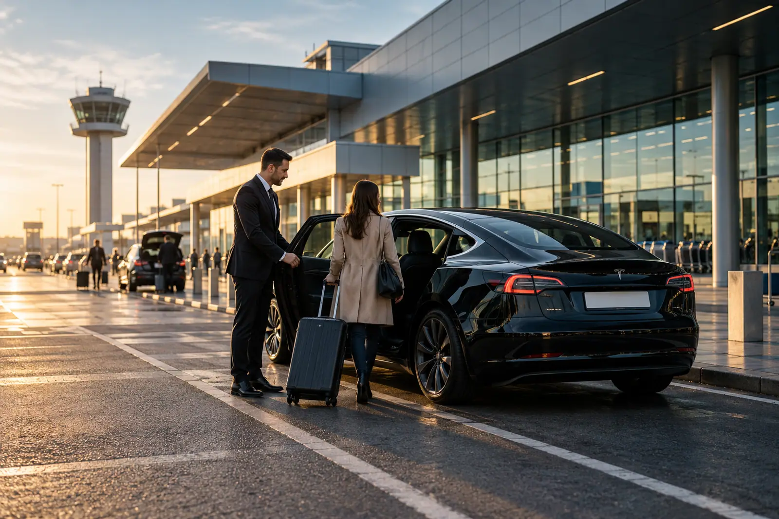 Voiture VTC à l'aéroport de Charleroi pour un trajet vers Lille